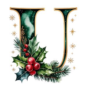 Personalisierter DTF Bügelbild Buchstabe für Weihnachtsservietten in 12cm – Lieferdatum ab 2026