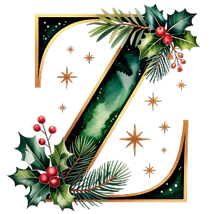 Personalisierter DTF Bügelbild Buchstabe für Weihnachtsservietten in 12cm – Lieferdatum ab 2026