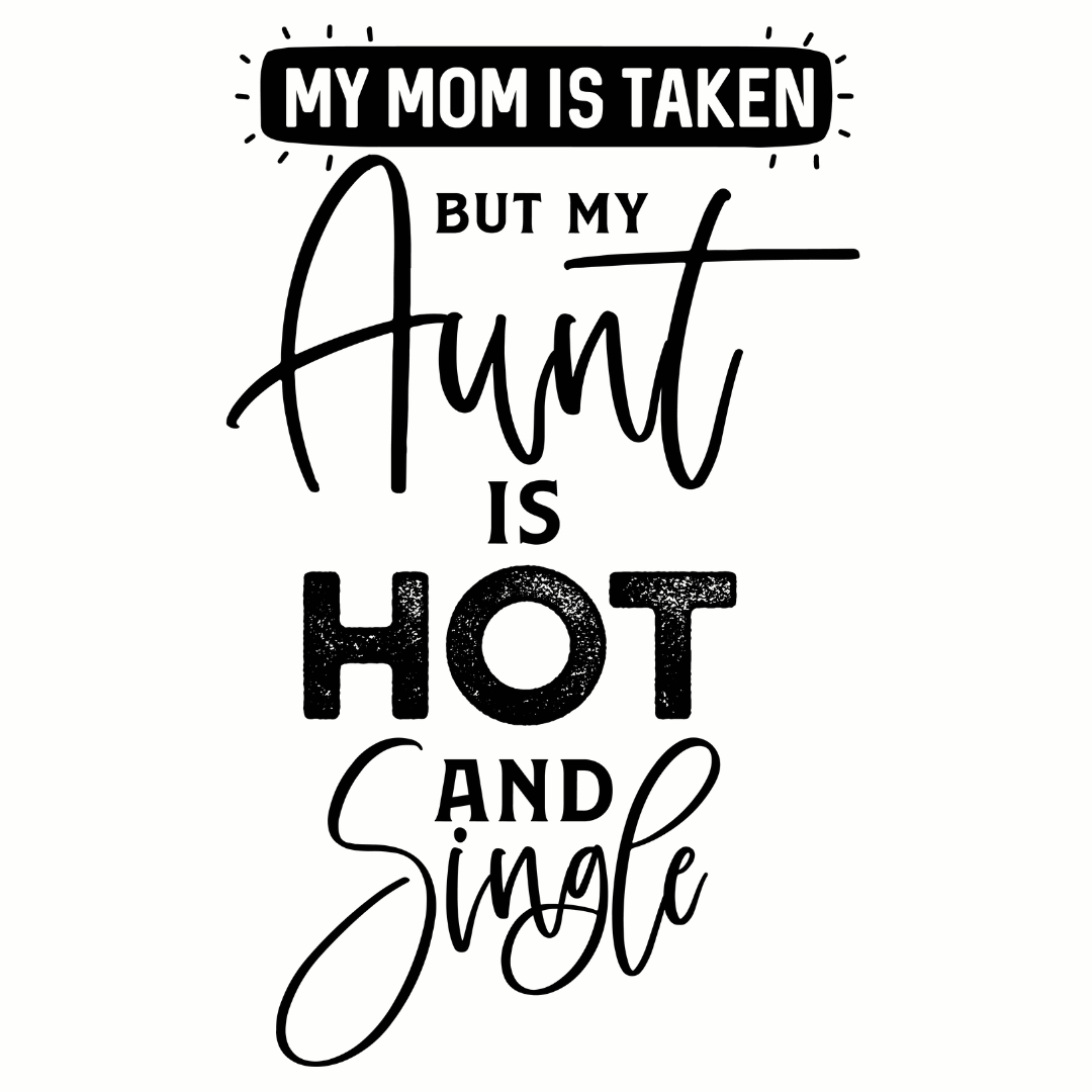 Bügelbild - Plott - Hot Auntie - 9,3cm x 15,1cm